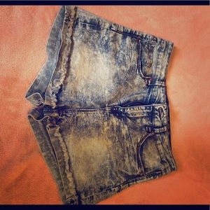 Denim shorts